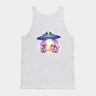 UFO with cow Tank Top